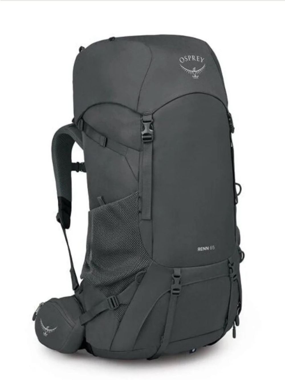 OSPREY Renn 65 Backpack in Charcoal Gray